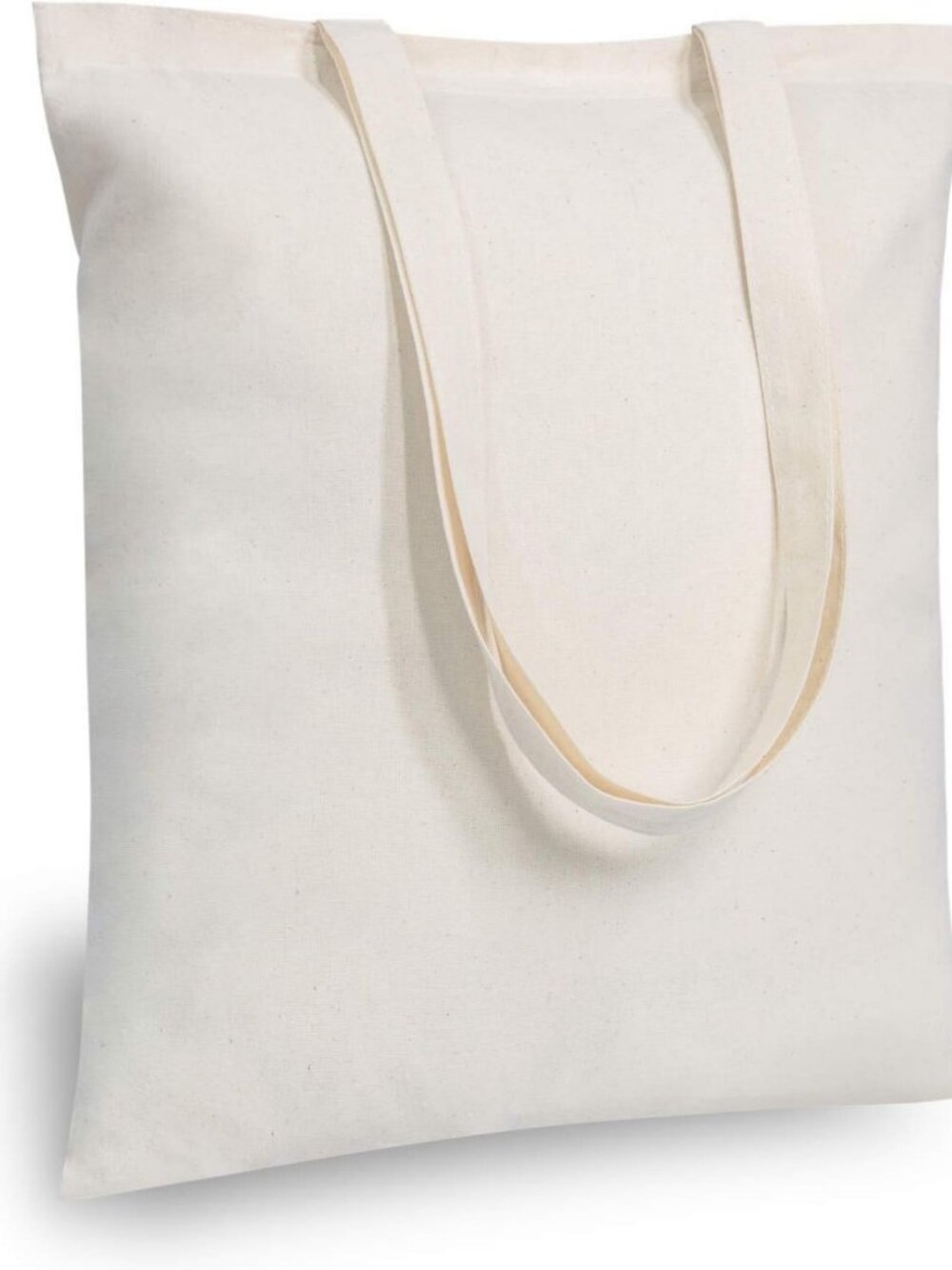 24-Pack 16"x15" Cotton Tote Bags - Lightweight, Reusable Grocery, DIY, Gift